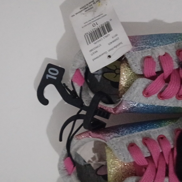 new Disney Minnie Mouse Casual Rainbow Pom Sneaker (Toddler Gir - Picture 1 of 9